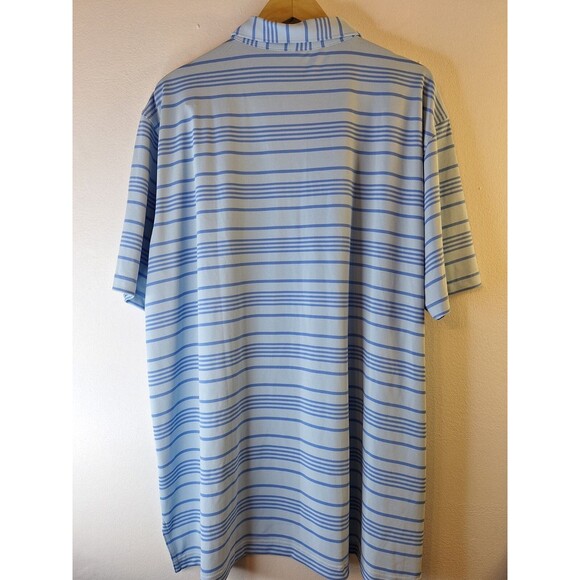 Peter Millar Blue Striped Polo Shirt - Picture 3 of 7